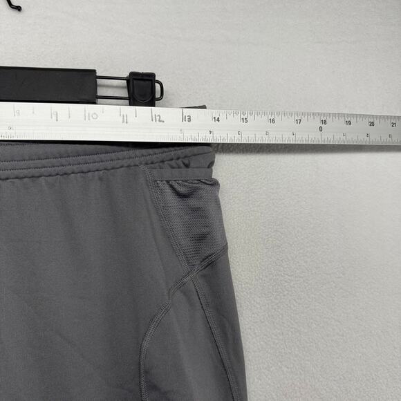 Under Armour Compression Pants Men's Medium Gray Coldgear Running Workout Logo - Picture 3 of 9